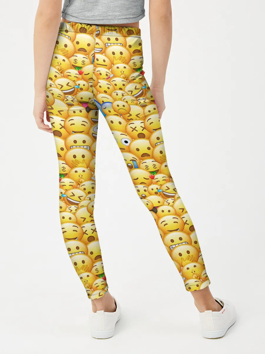 Леггинсы для девочки / Смайлики Emoji