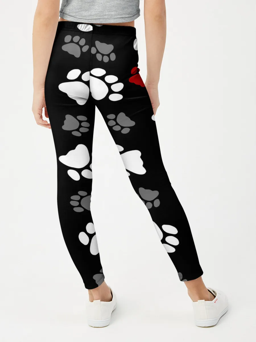 Леггинсы для девочки / Следы лап