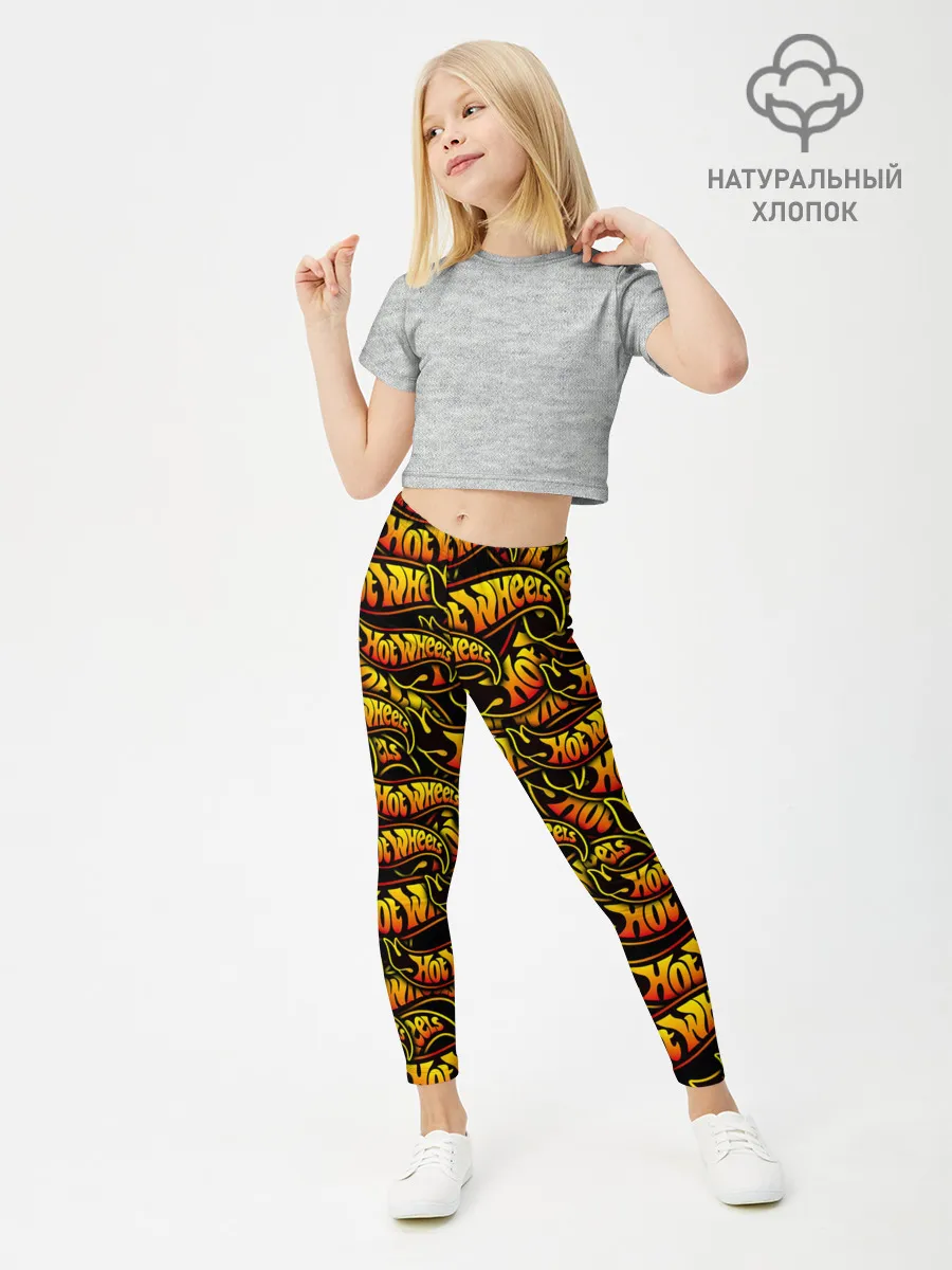 Леггинсы для девочки / Hot Wheels