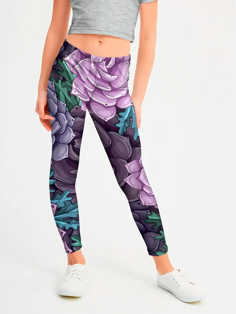 Леггинсы для девочки / Цветы