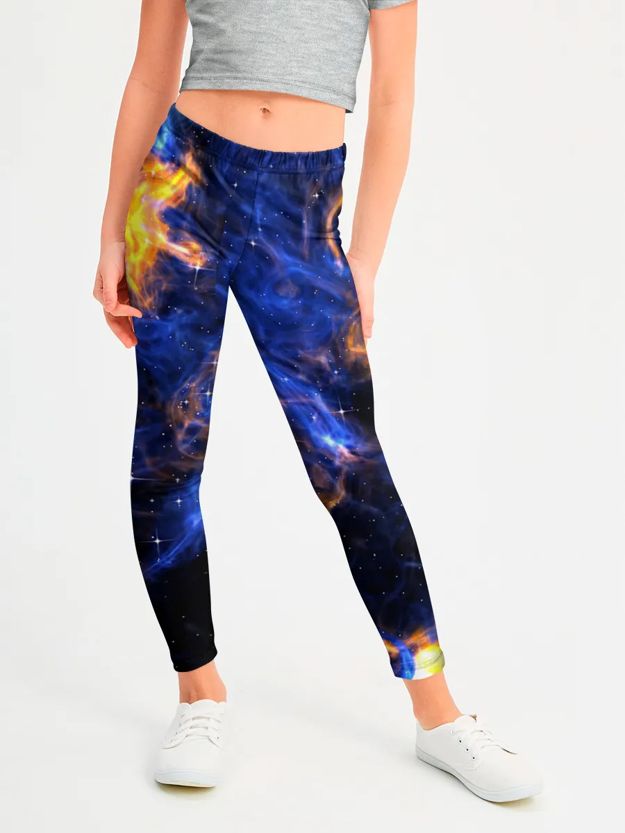 Леггинсы для девочки / Космос