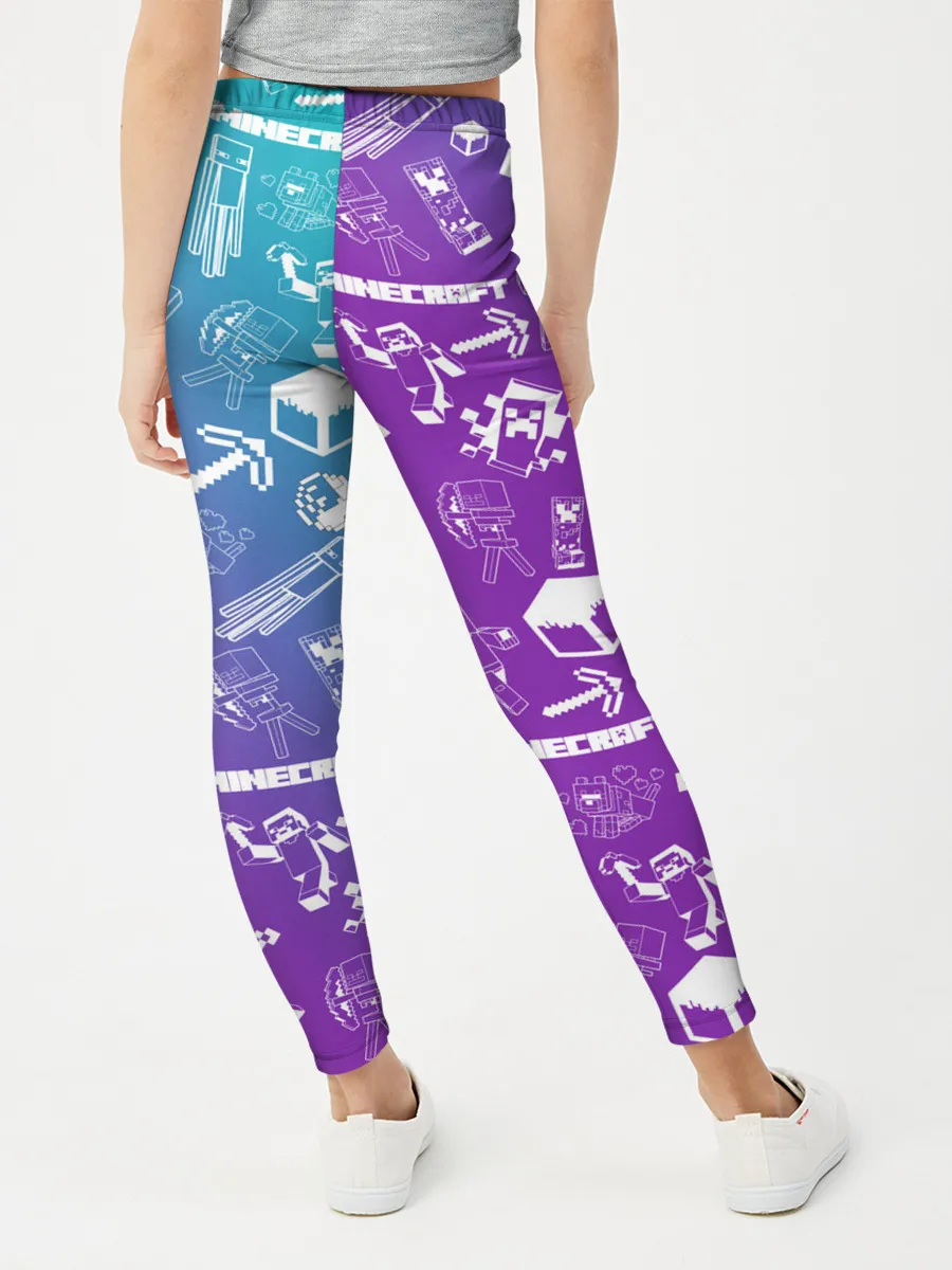 Леггинсы для девочки / Minecraft pattern