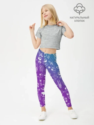 Леггинсы для девочки / Minecraft pattern