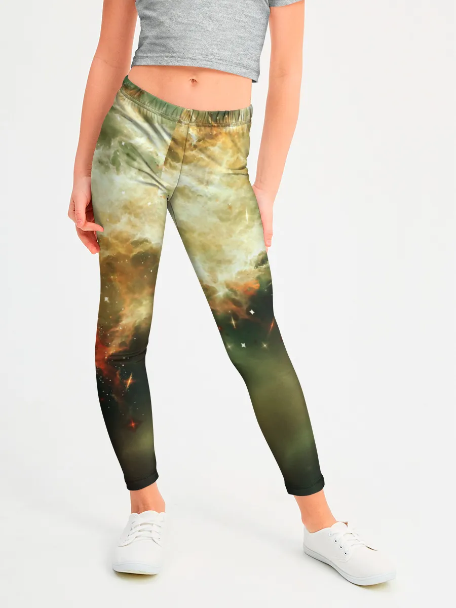 Леггинсы для девочки / НЕОНОВЫЕ ЗВЕЗДЫ