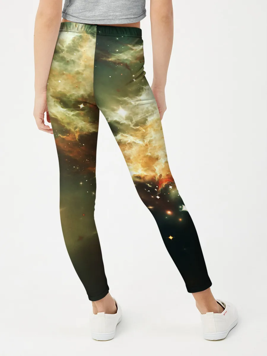Леггинсы для девочки / НЕОНОВЫЕ ЗВЕЗДЫ