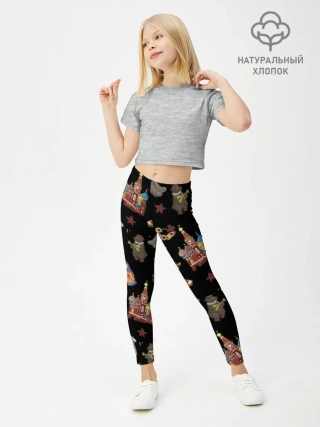 Леггинсы для девочки / Москва символика