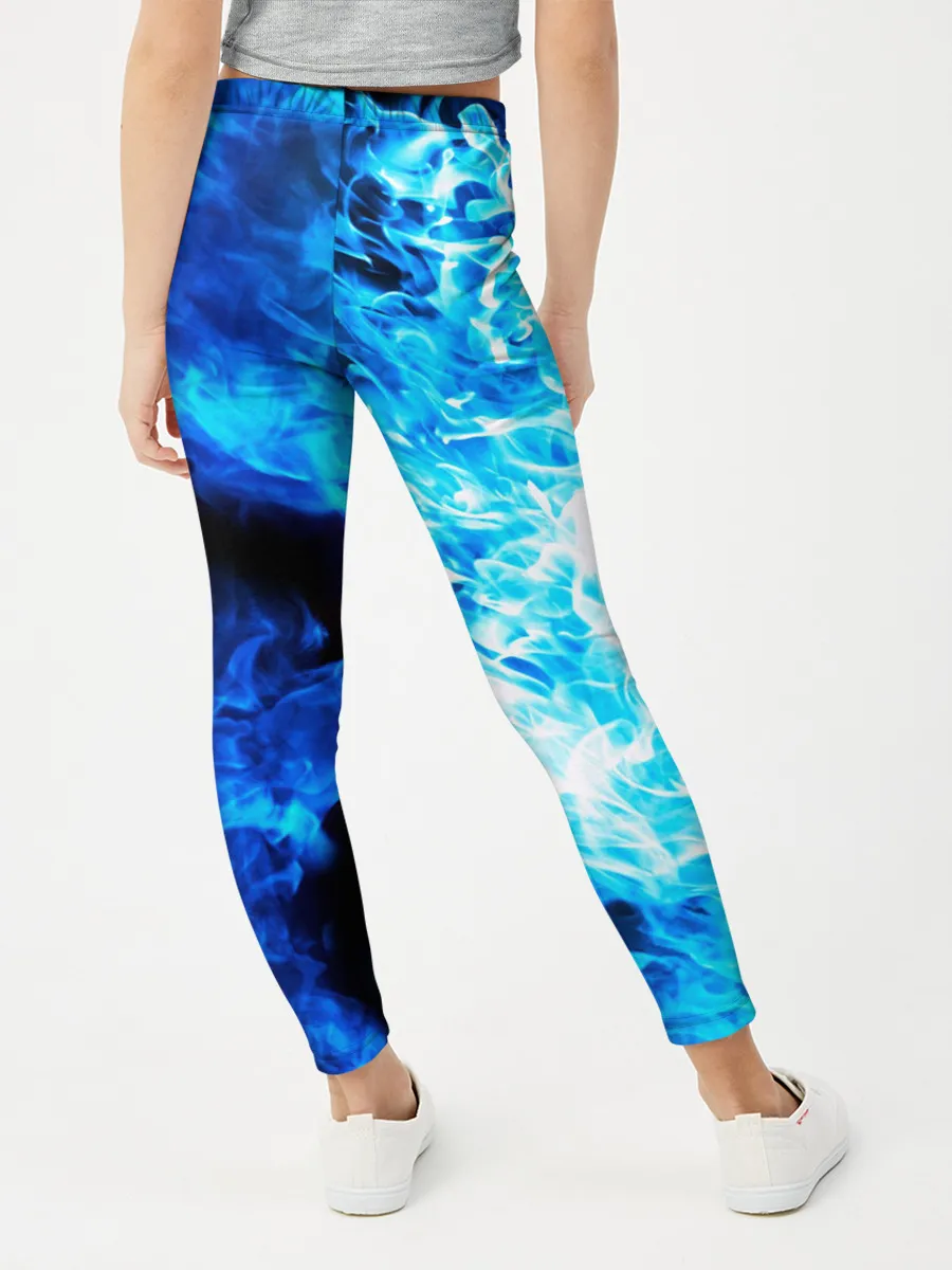Леггинсы для девочки / СИНИЙ ОГОНЬ | BLUE FIRE