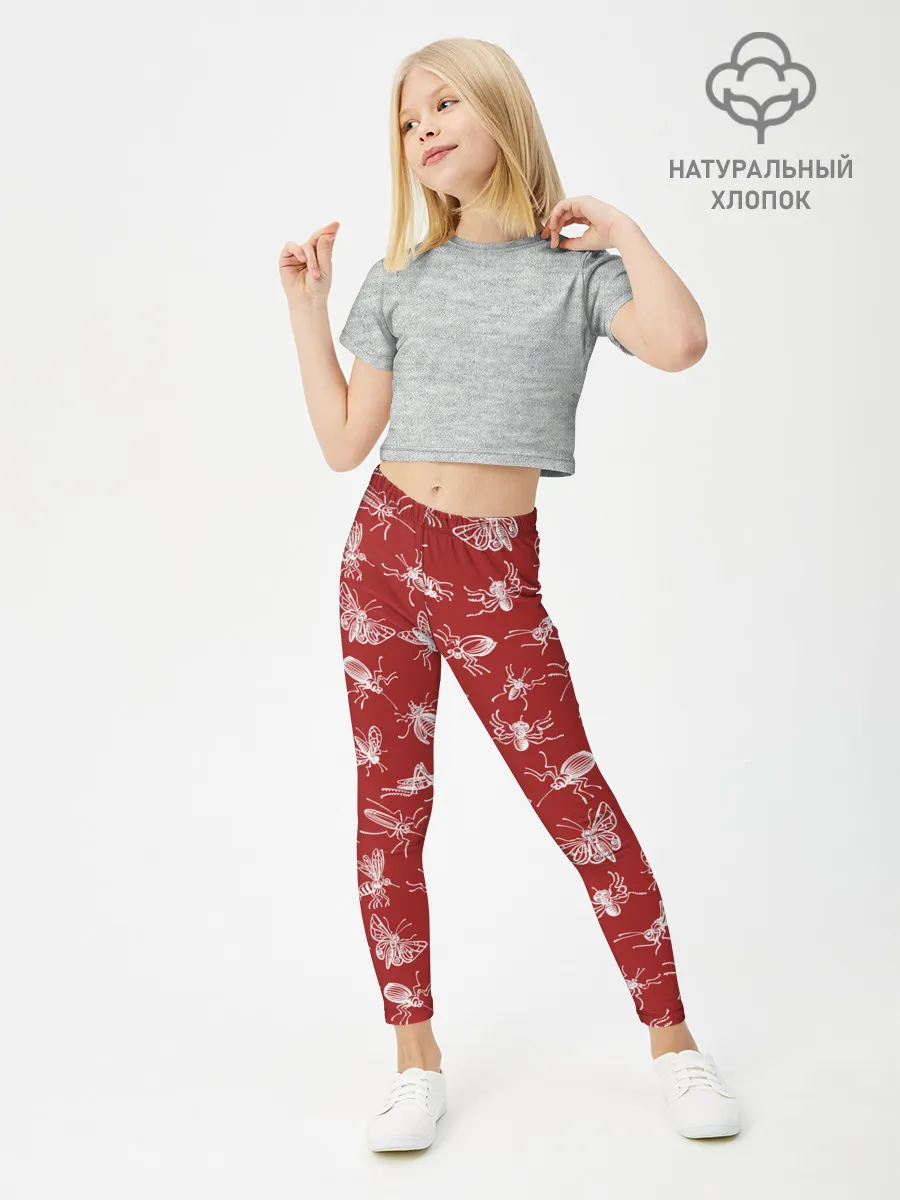 Леггинсы для девочки / Насекомые