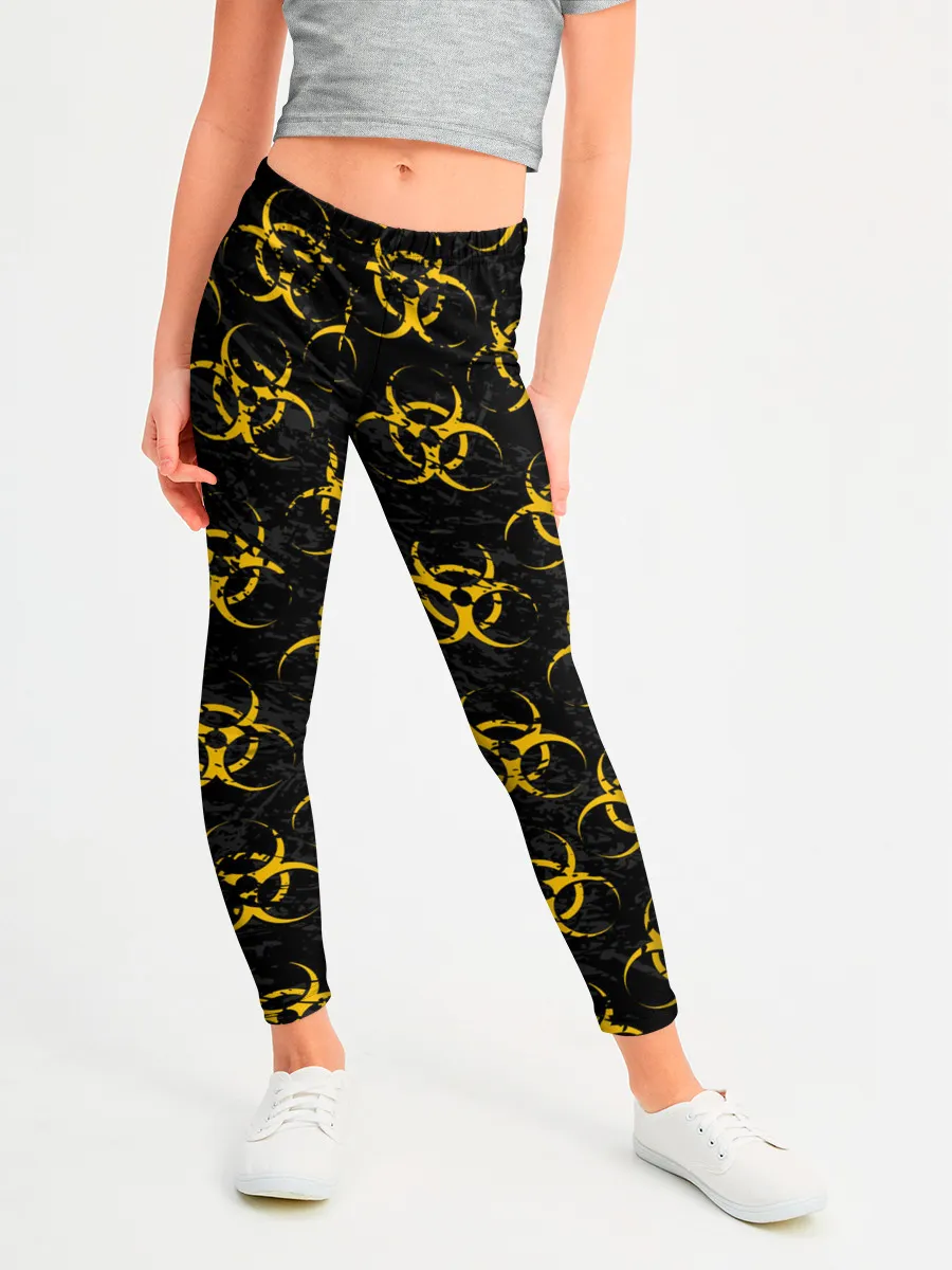 Леггинсы для девочки / YELLOW BIOHAZARD