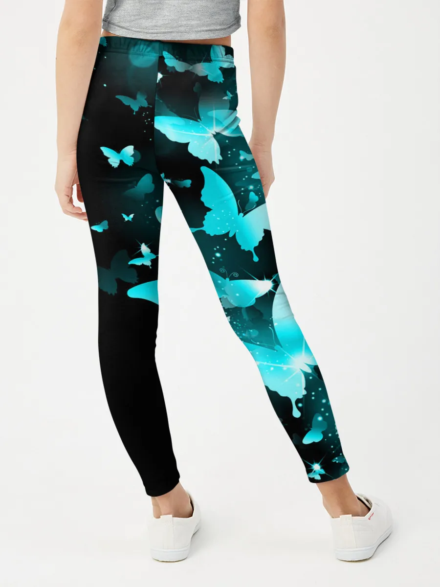 Леггинсы для девочки / НЕОНОВЫЕ БАБОЧКИ | NEON