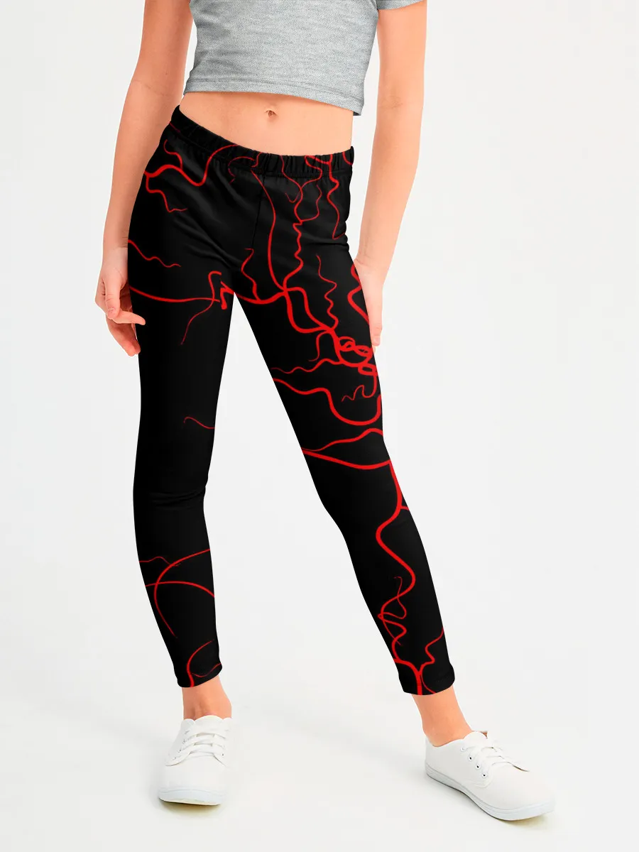 Леггинсы для девочки / ЗАРАЖЁННАЯ МАСКА