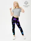 Леггинсы для девочки / НЕОНОВЫЕ ЧЕРЕПА