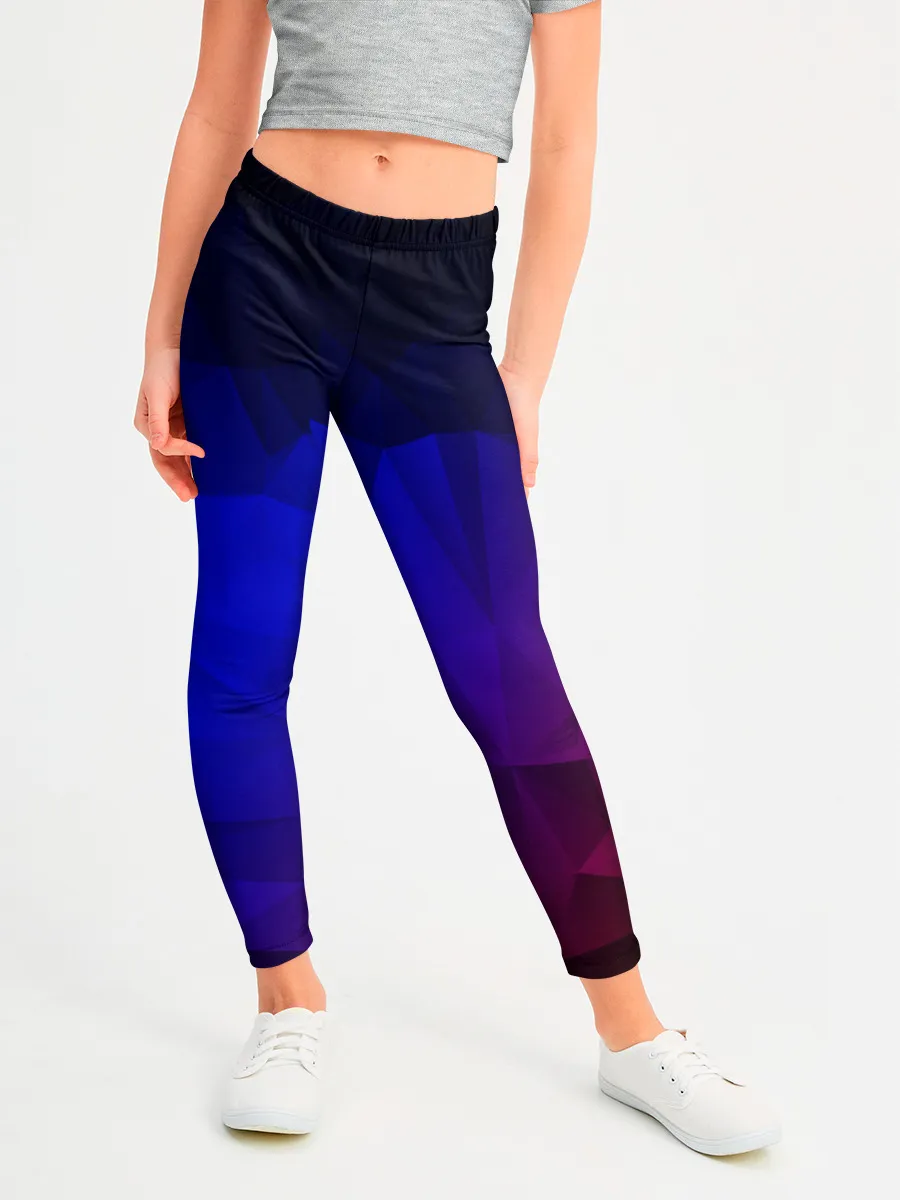 Леггинсы для девочки / НЕОНОВАЯ ГЕОМЕТРИЯ