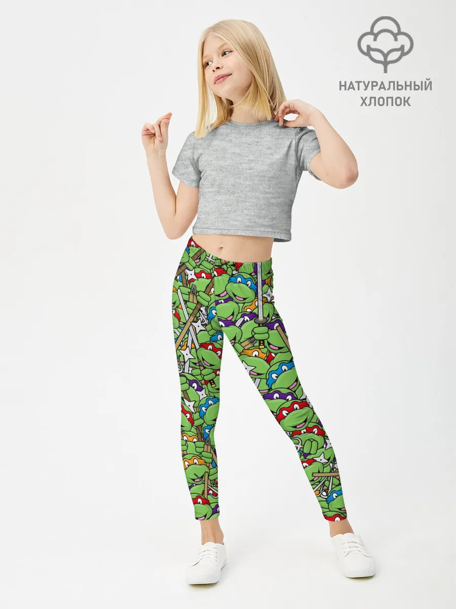 Леггинсы для девочки / Черепашки ниндзя
