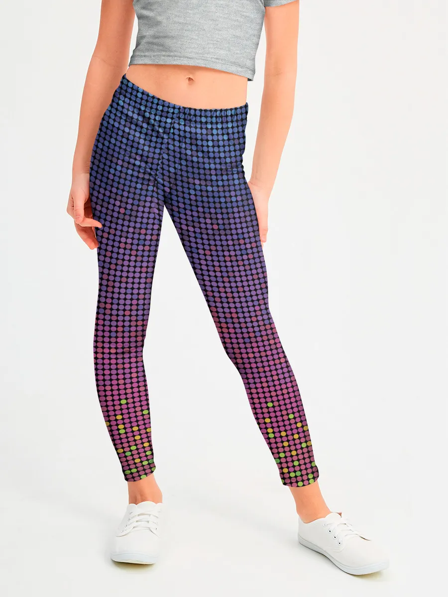 Леггинсы для девочки / Ретро узор