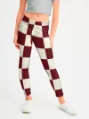 Леггинсы для девочки / Шахматка