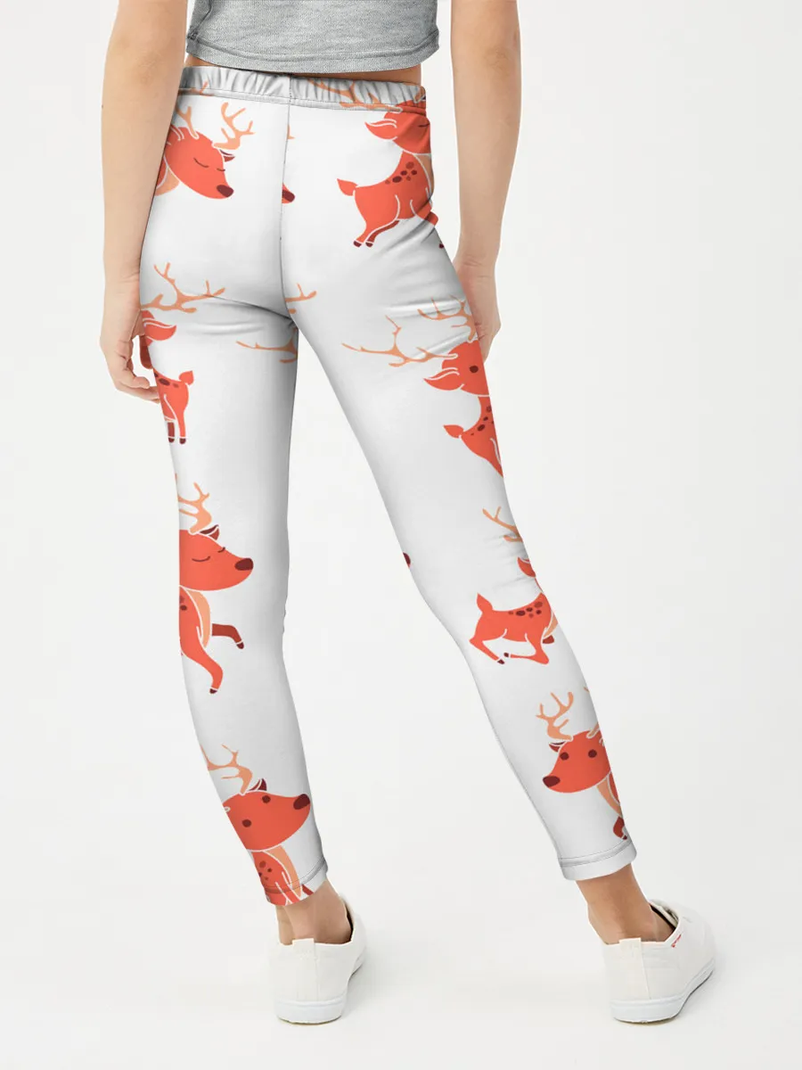 Леггинсы для девочки / Милый олень