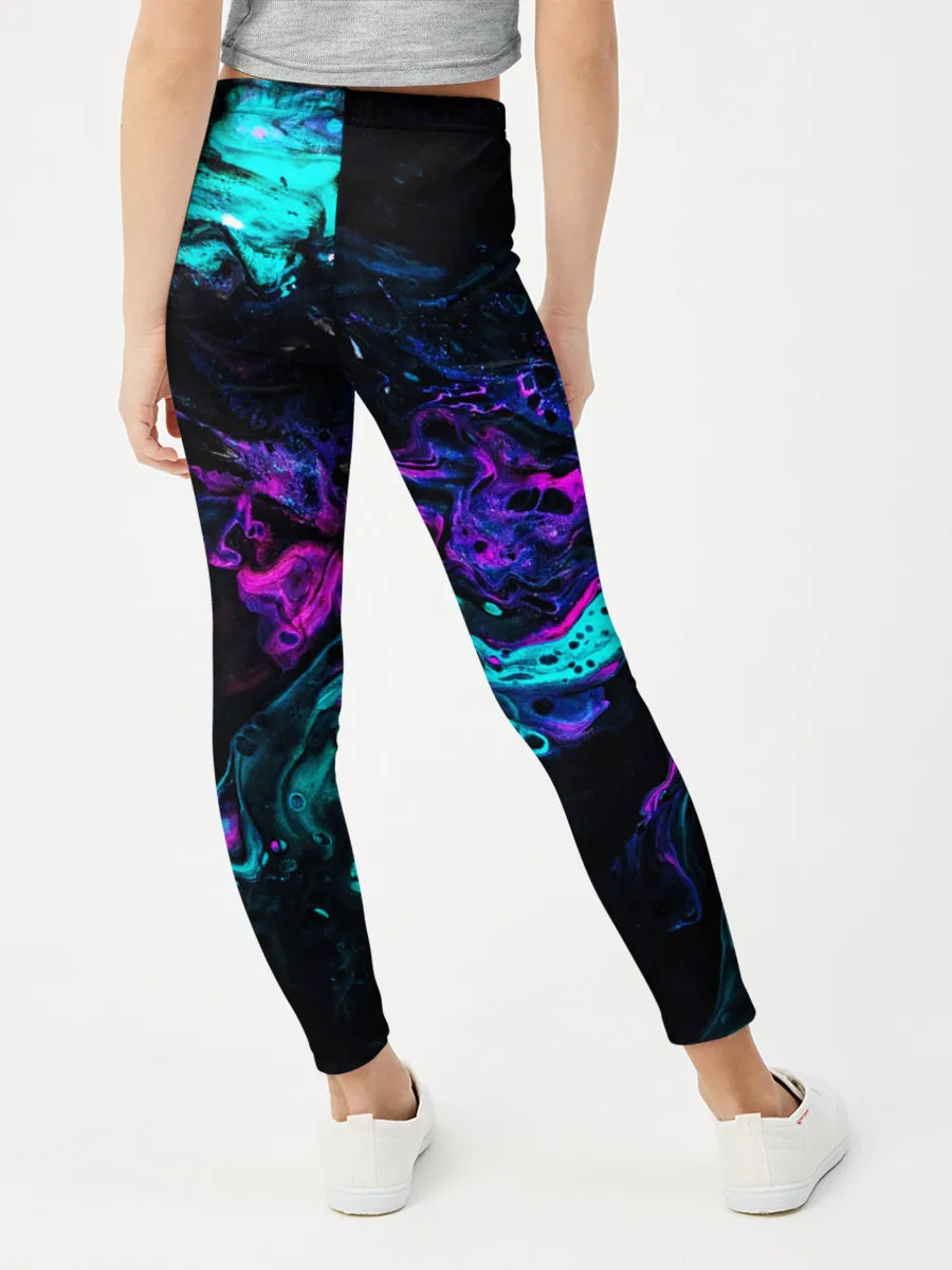 Леггинсы для девочки / НЕОНОВАЯ АБСТРАКЦИЯ | NEON