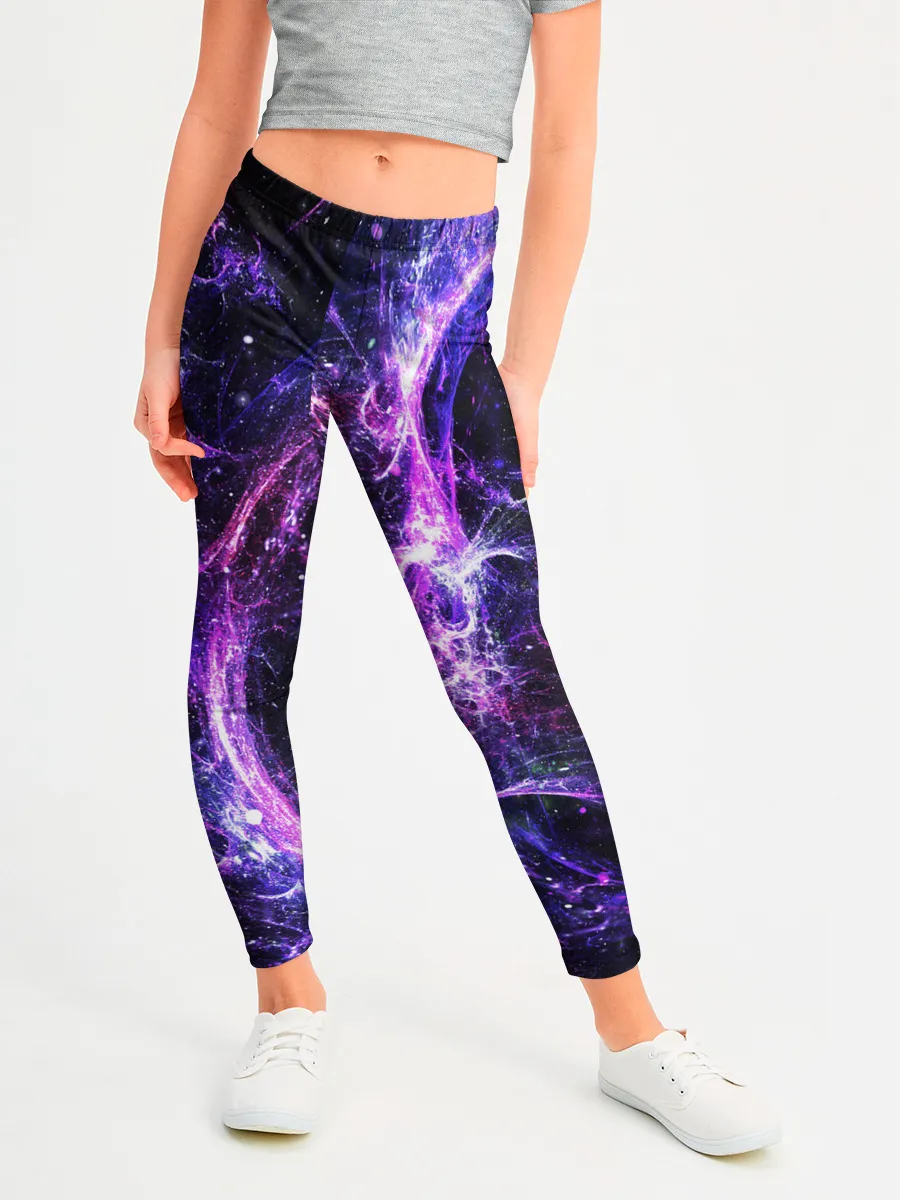 Леггинсы для девочки / SPACE STARS | КОСМОС ЗВЁЗДЫ