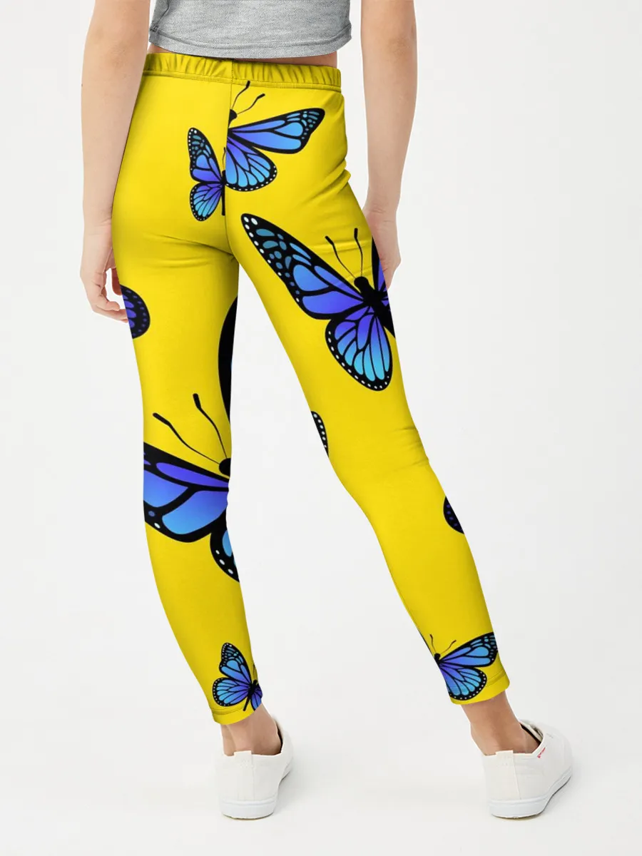 Леггинсы для девочки / БАБОЧКИ