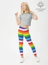 Леггинсы для девочки / Радужные полосы