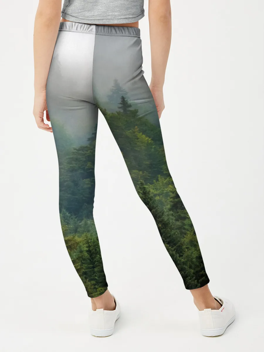 Леггинсы для девочки / Лес