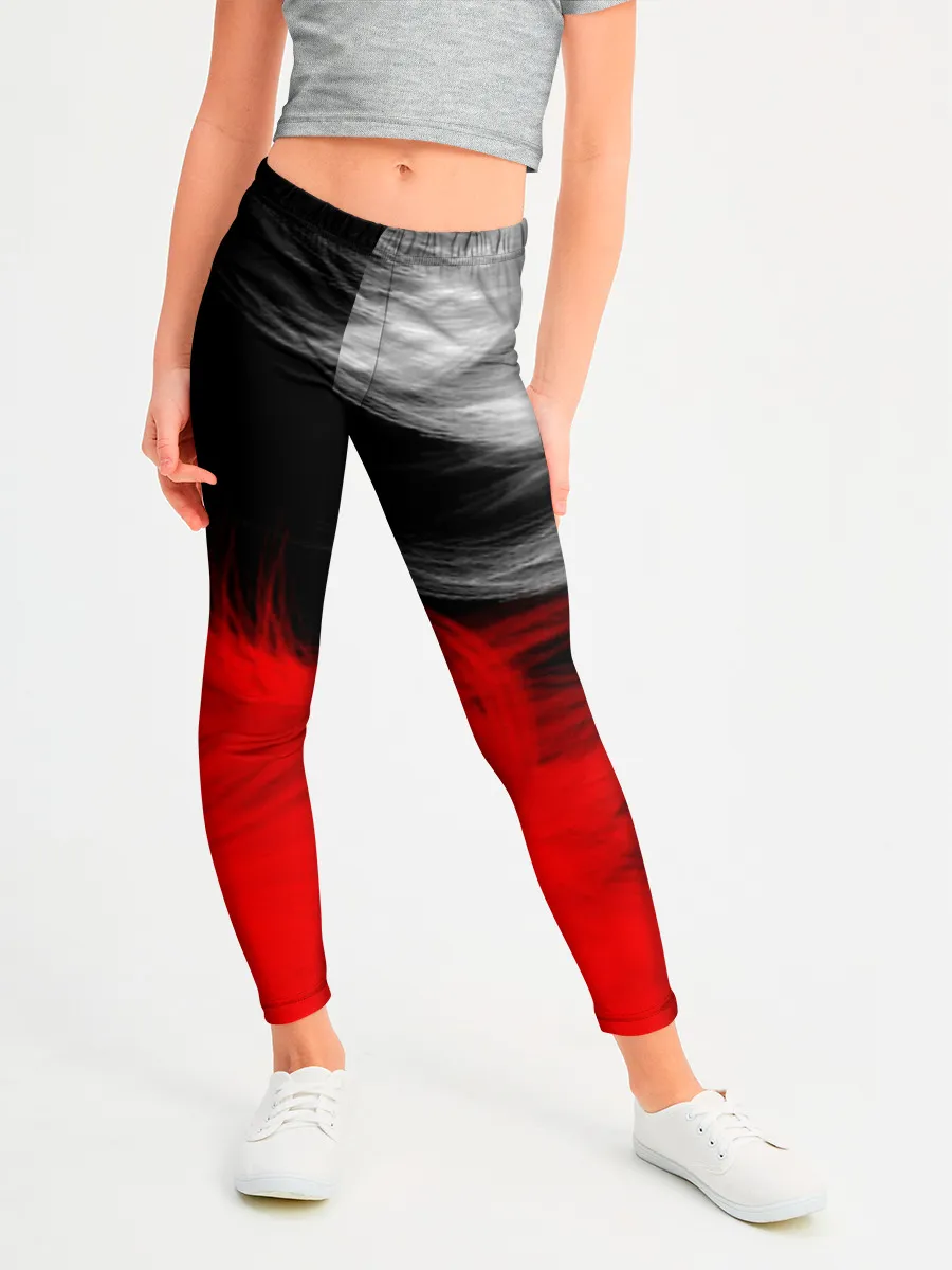 Леггинсы для девочки / ПЕРЬЯ