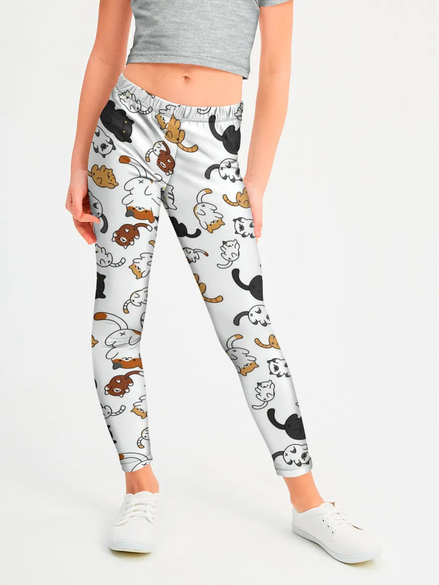 Леггинсы для девочки / Котики.