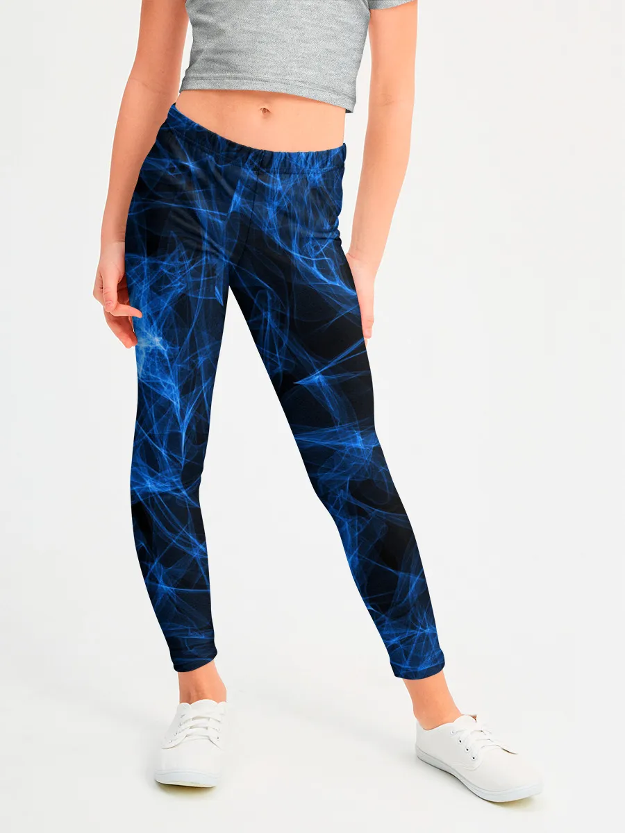 Леггинсы для девочки / NEON SMOKES STRIPES