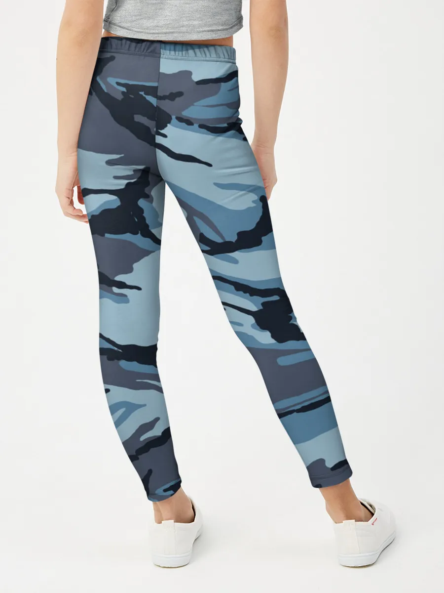 Леггинсы для девочки / Камуфляж Полиции