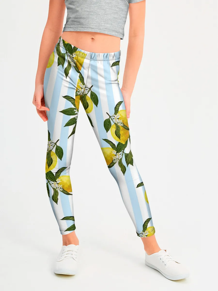 Леггинсы для девочки / Лимоны