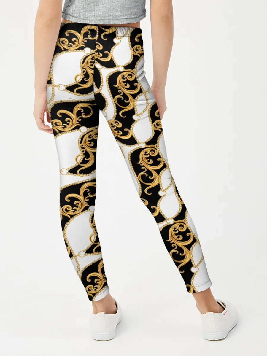 Леггинсы для девочки / Волновая вьюга