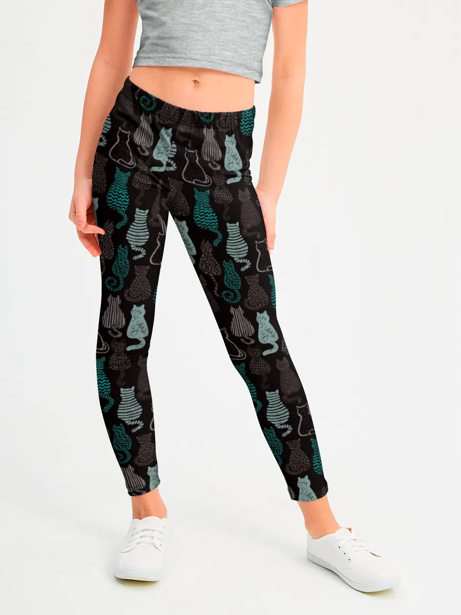 Леггинсы для девочки / Котики