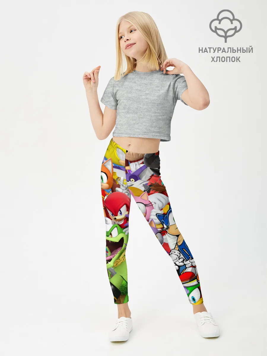 Леггинсы для девочки / Sonic ПЕРСОНАЖИ