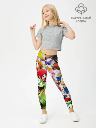 Леггинсы для девочки / Sonic ПЕРСОНАЖИ