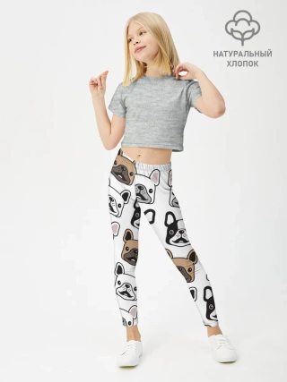 Леггинсы для девочки / БОСТОН ТЕРЬЕР | BOSTON TERRIER