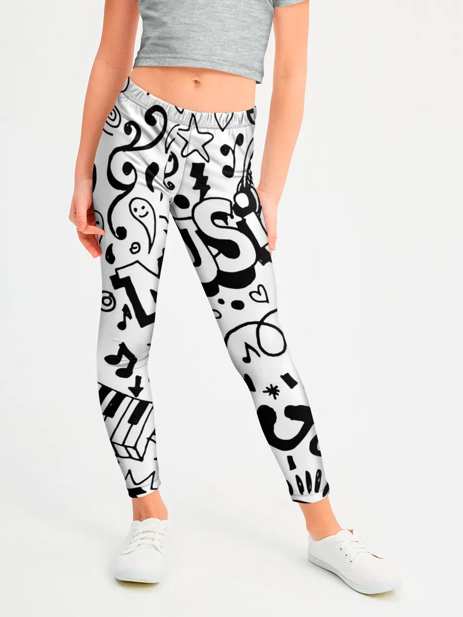 Леггинсы для девочки / Rock