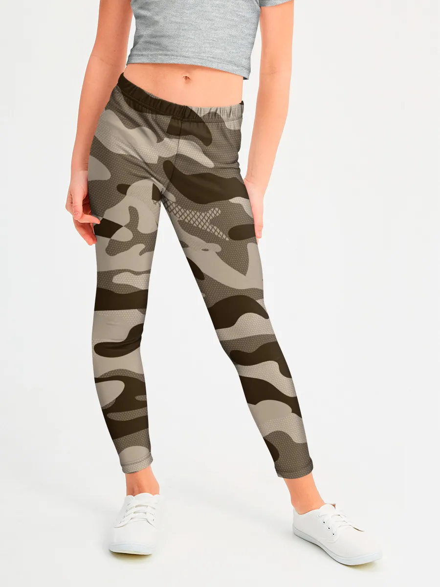 Леггинсы для девочки / КАМУФЛЯЖ