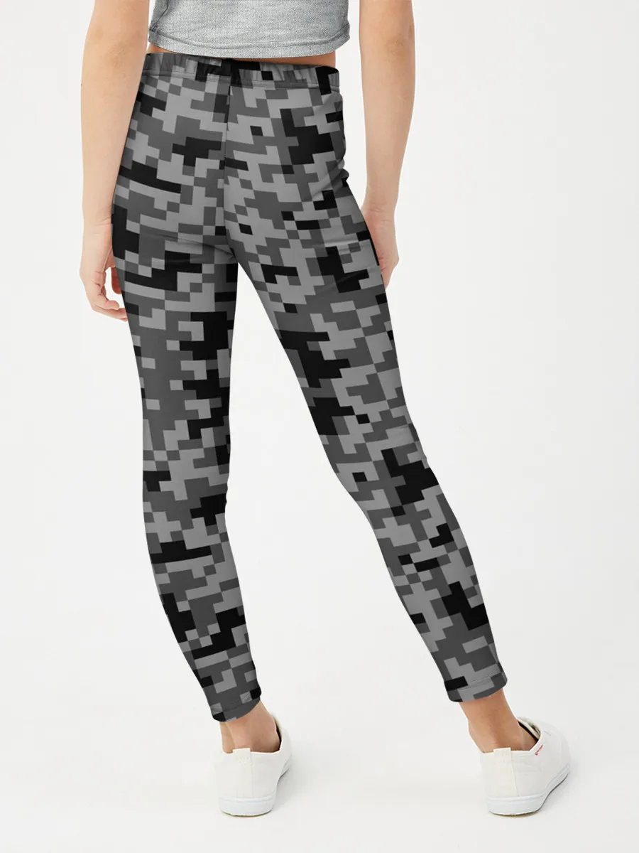 Леггинсы для девочки / КАМУФЛЯЖ GRAY