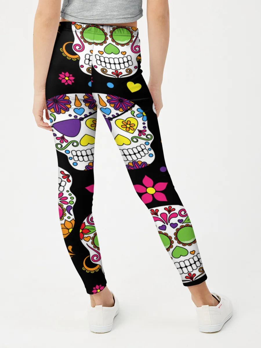 Леггинсы для девочки / Шальные черепа