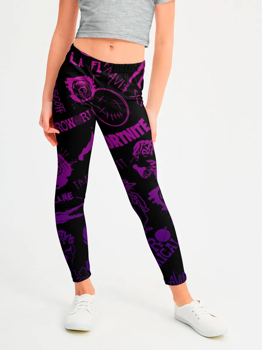 Леггинсы для девочки / TRAVIS SCOTT X FORTNITE.