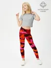 Леггинсы для девочки / CAMOUFLAGE RED