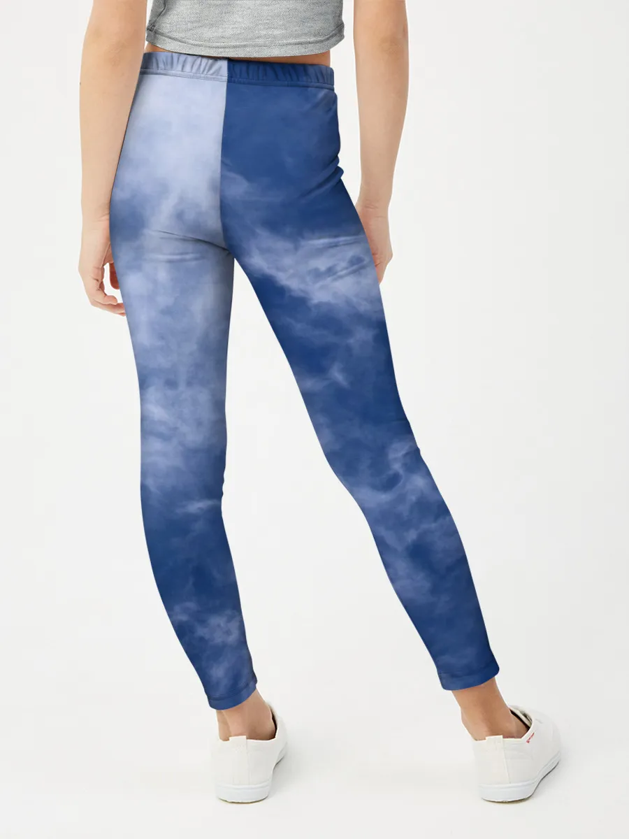 Леггинсы для девочки / Облака в небе