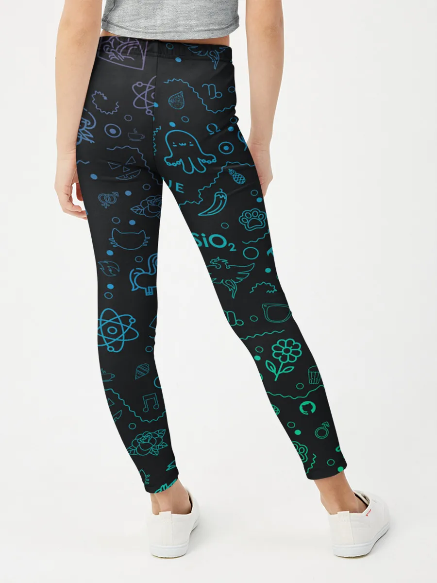 Леггинсы для девочки / Логотипы