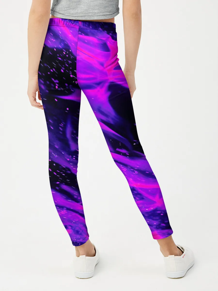 Леггинсы для девочки / ФИОЛЕТОВЫЙ ОГОНЬ