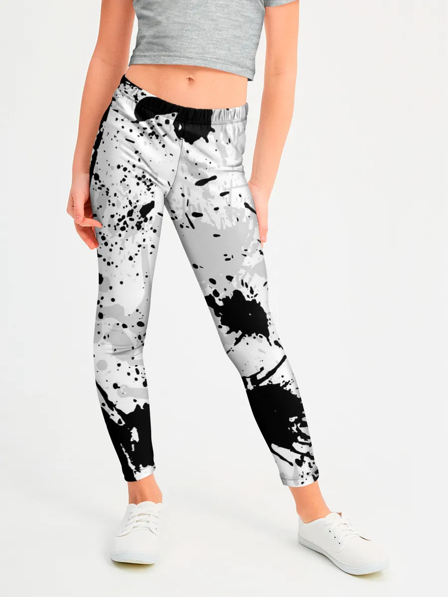 Леггинсы для девочки / БРЫЗГИ КРАСОК