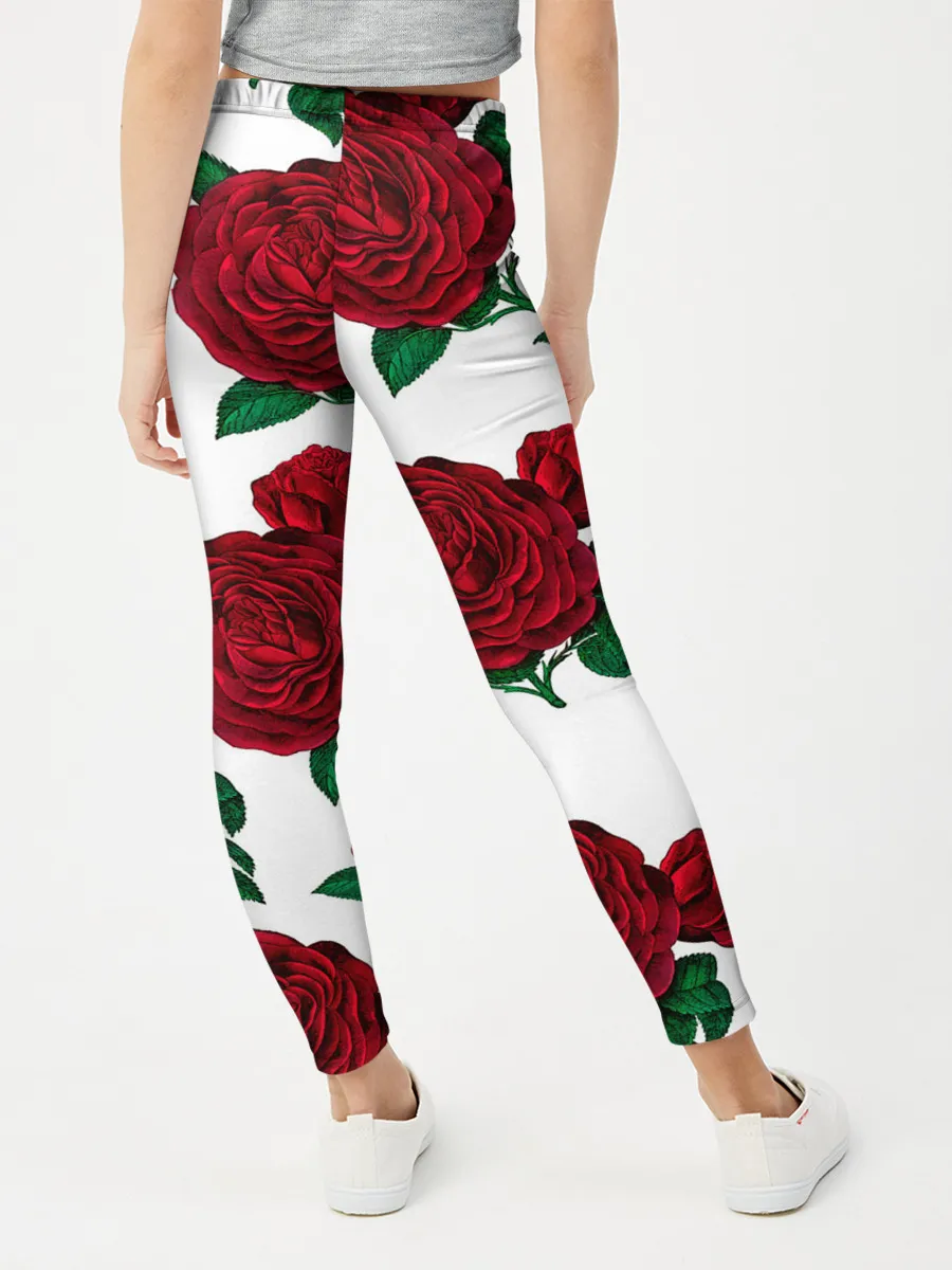 Леггинсы для девочки / Винтажные розы