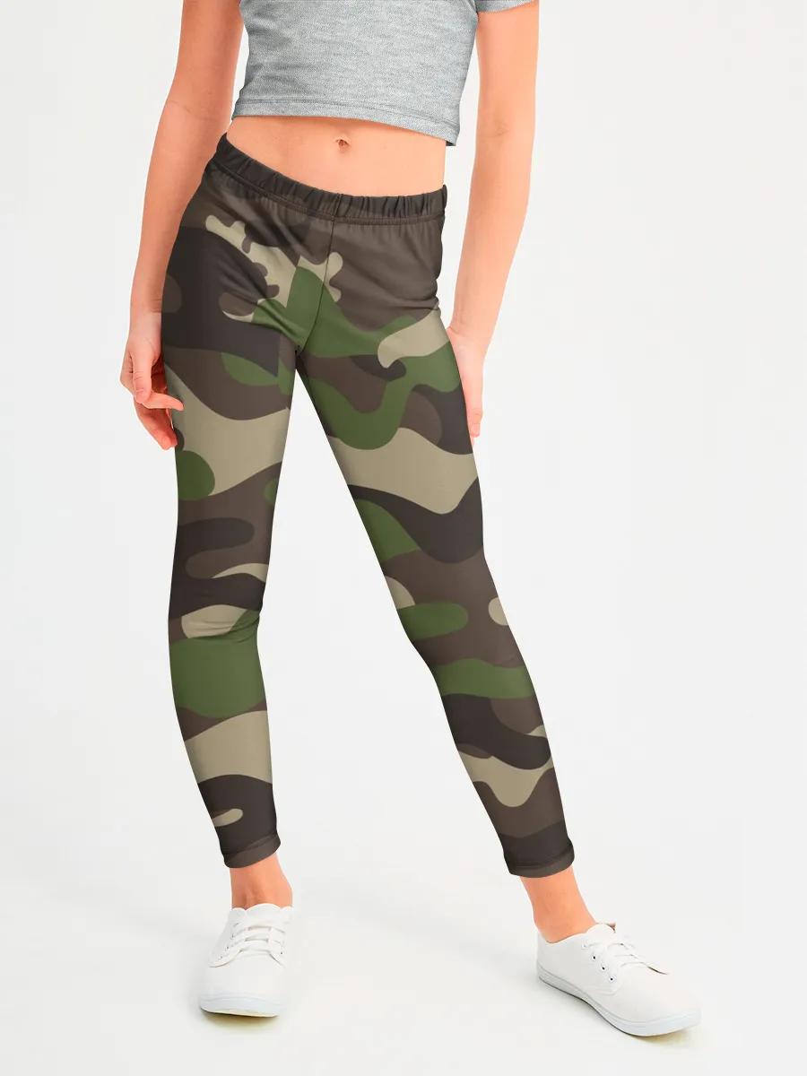 Леггинсы для девочки / МИЛИТАРИ