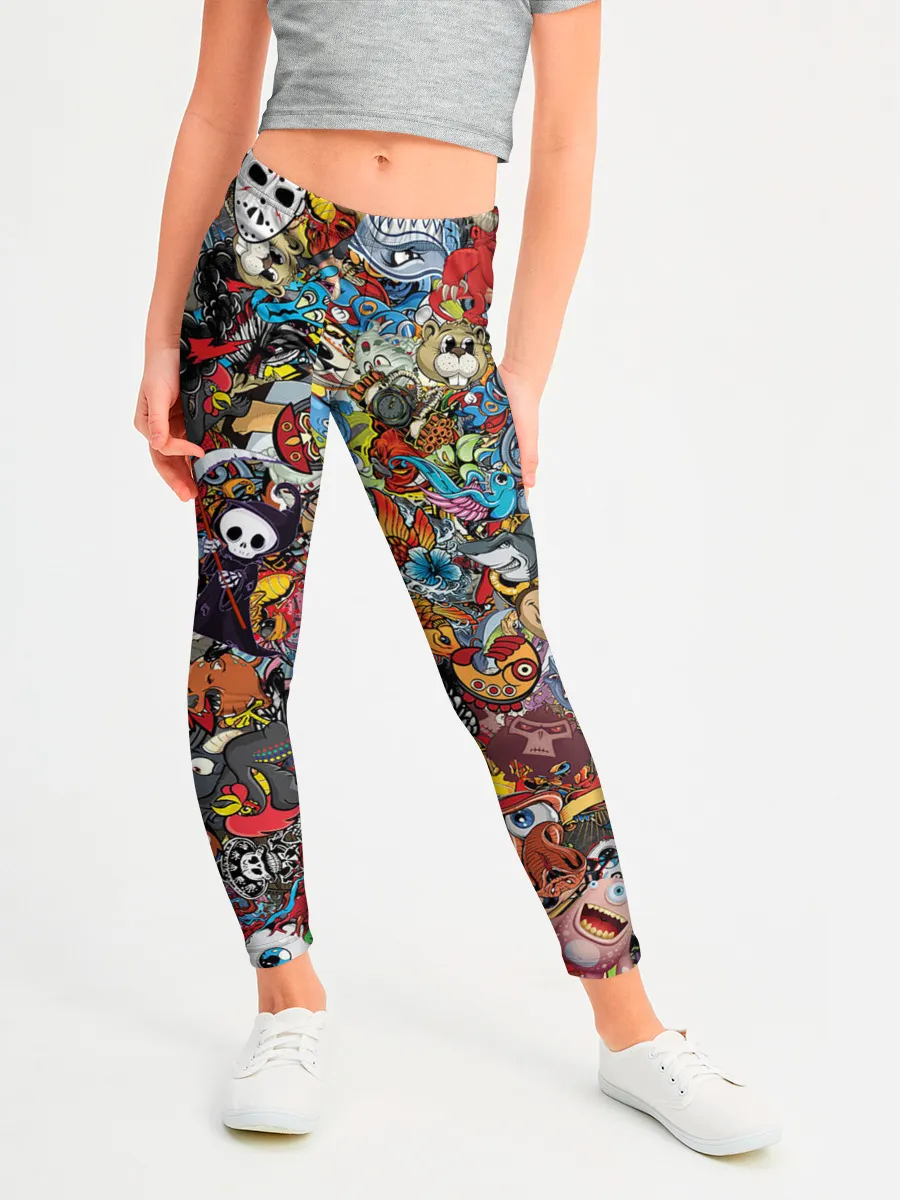 Леггинсы для девочки / Стикеры