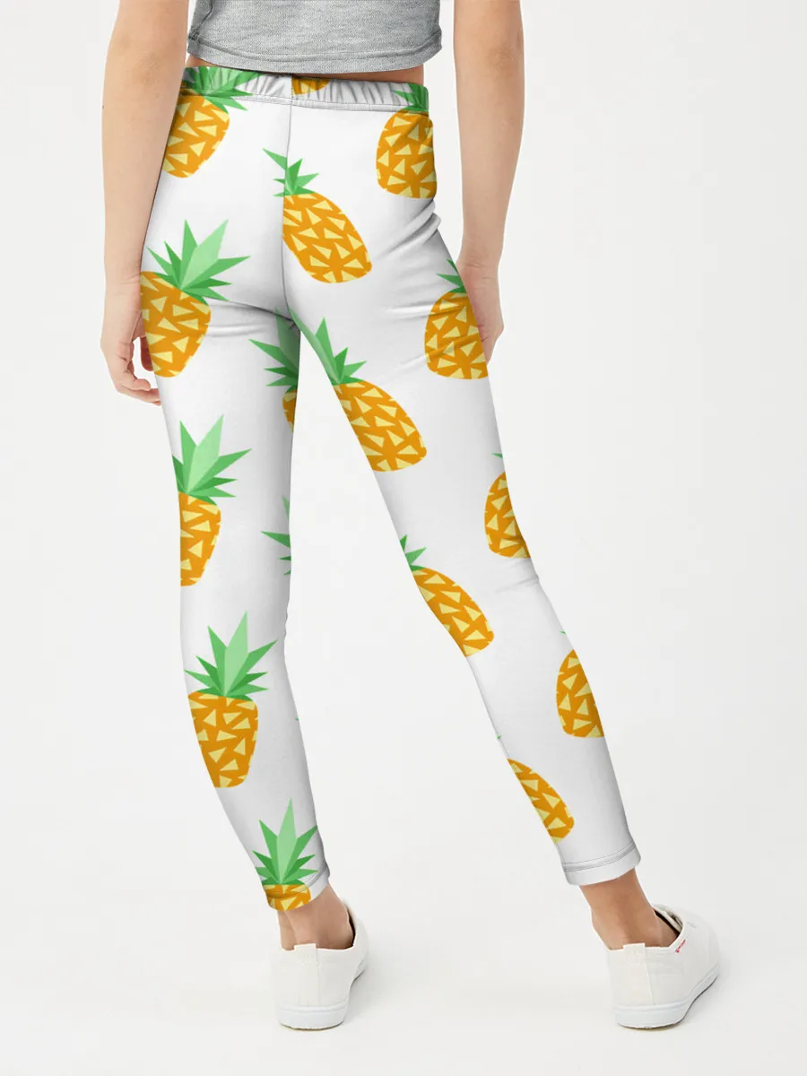 Леггинсы для девочки / Ананасы.